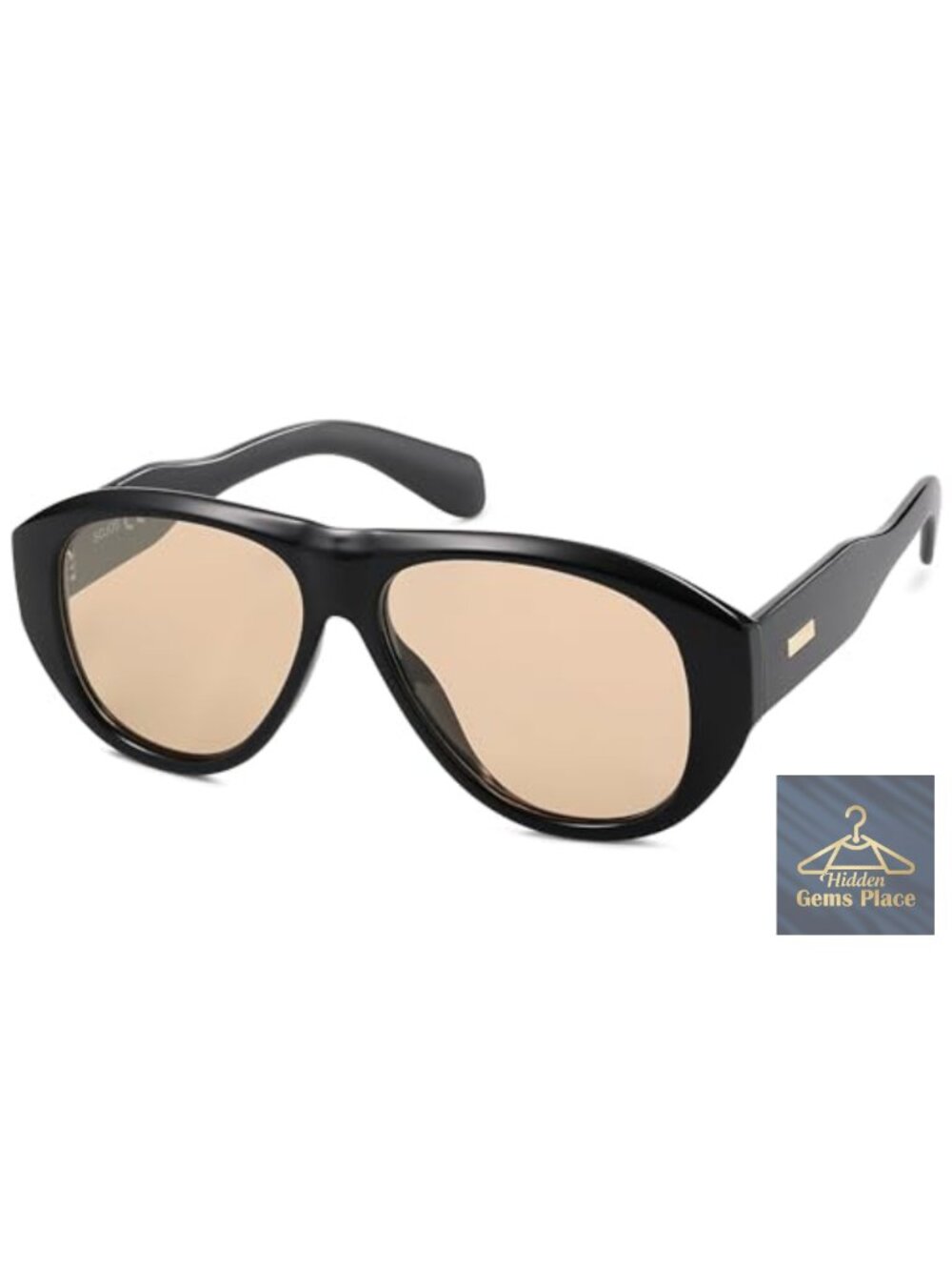 Polarized Aviator Sunglasses Oversized Retro Metal Temple UV Protection